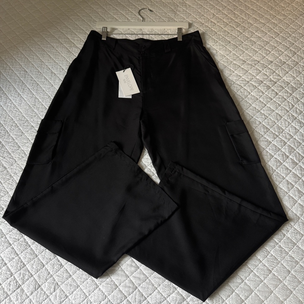 Envelope 1976 Black Silk Pants